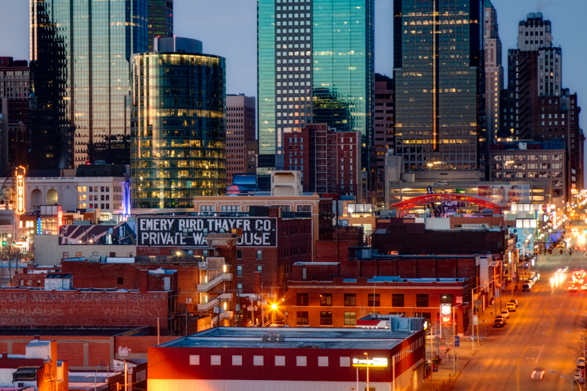 Kansas City from roof of Firestone Building