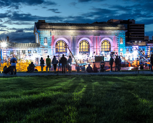 KC's Union Station at Dusk During American Ninja Warrior Tryouts