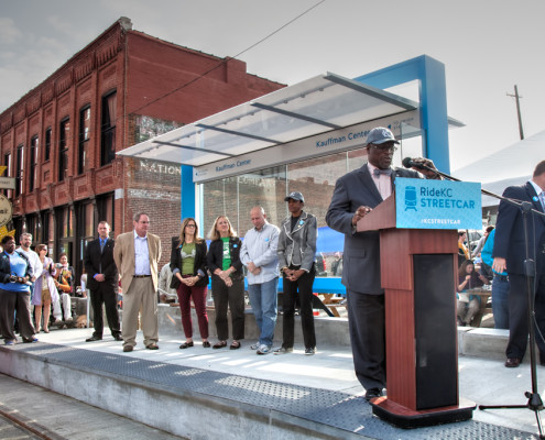 KC Streetcar "Party At The Platform" Ribbon Cutting