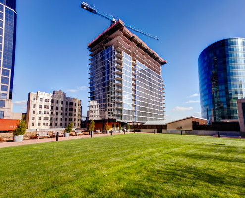 KC's One Light Tower Construction Progress from P&L Green Roof