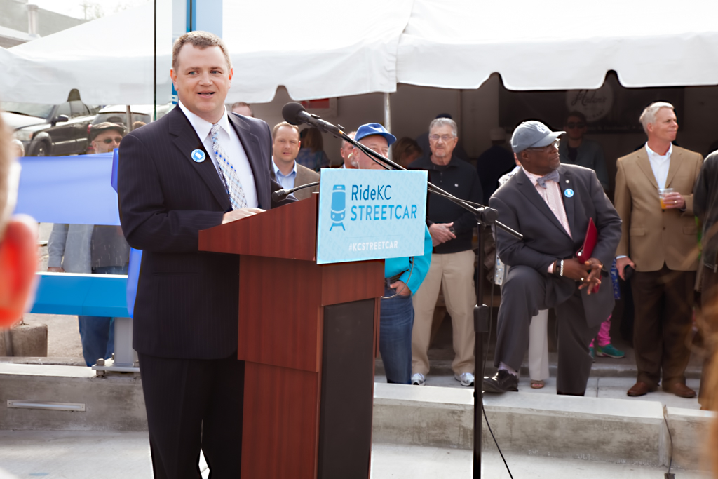 KC Streetcar "Party At The Platform" Ribbon Cutting