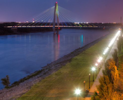 Kit Bond Bridge at Dusk Kansas City