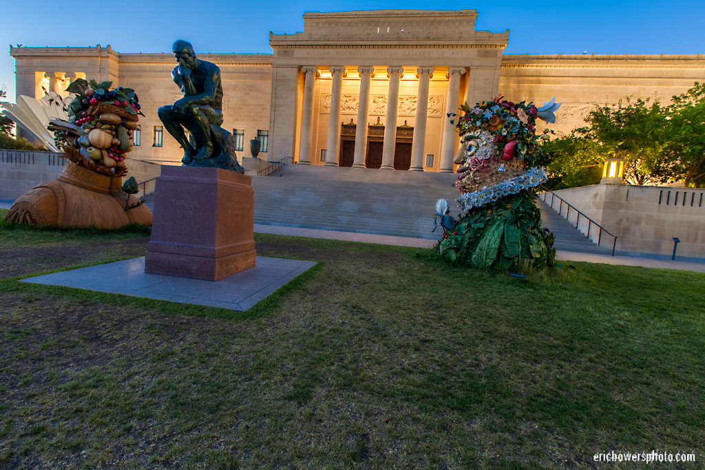 Four Seasons Sculptures by Philip Haas at Nelson Atkins Museum in Kansas City
