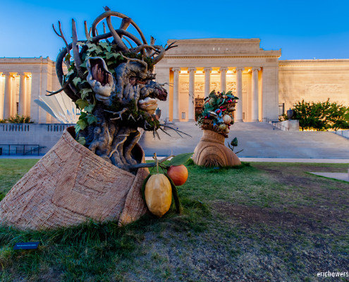 Four Seasons Sculptures by Philip Haas at Nelson Atkins Museum in Kansas City