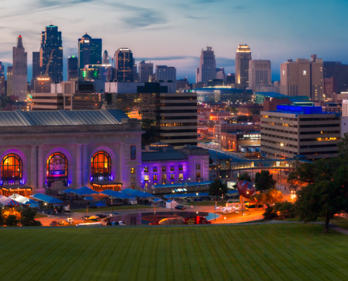 KC Downtown Skyline Panorama Photo