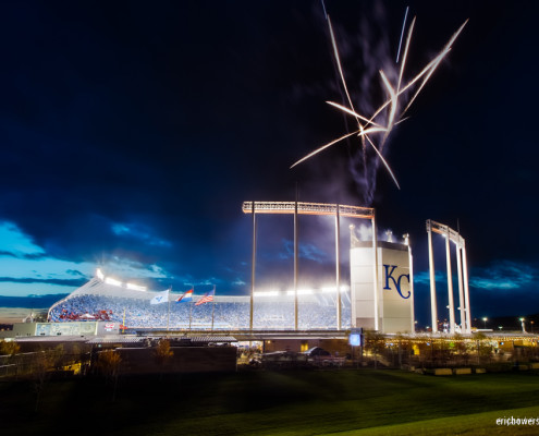 Kauffman Stadium - Royals Win Game 2 of World Series