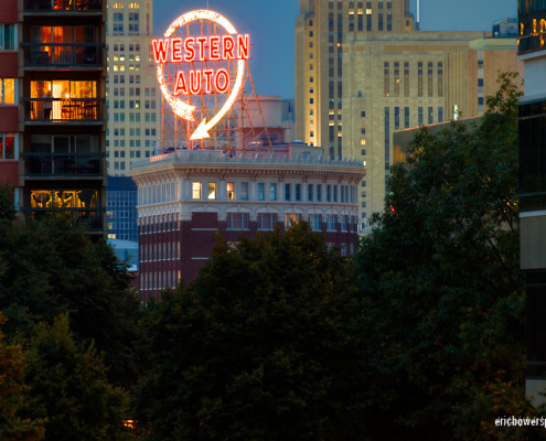 Kansas City's Western Auto Sign