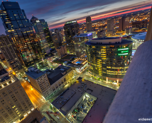 Kansas City Downtown Skyline Sunrise