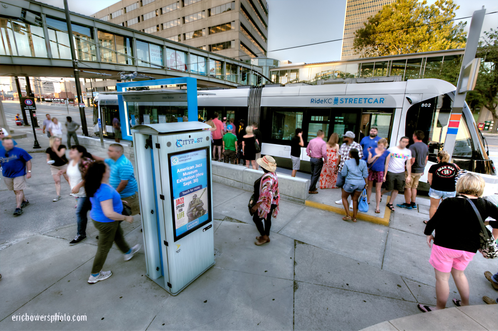 Smart City Post Kiosks with KC Streetcar