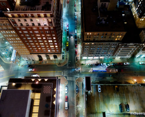 City Streets and Intersections in Downtown Kansas City