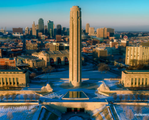 Kansas City's Drone's Eye Aerial View