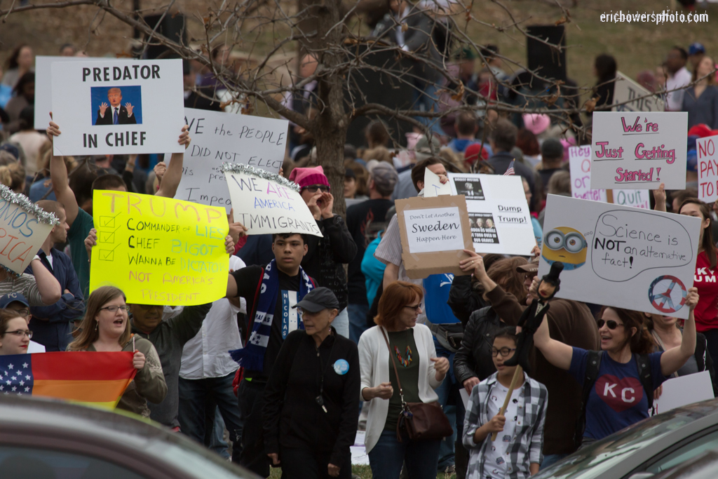 President's Day Protest of Donald Trump in Kansas City