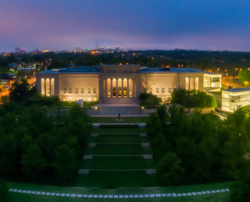 Kansas City Nelson Atkins Museum of Art Aerial View