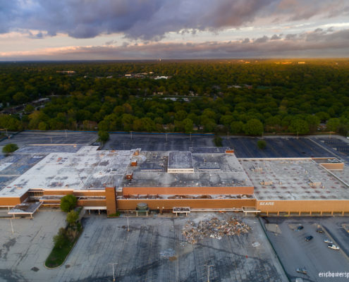 Metcalf South Mall Demolition Underway in Overland Park, KS