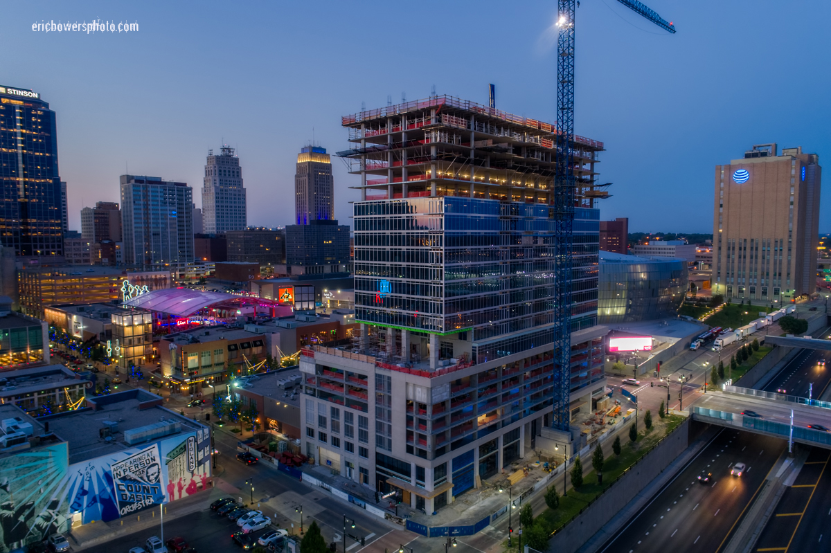 Two Light Tower Construction in Kansas City