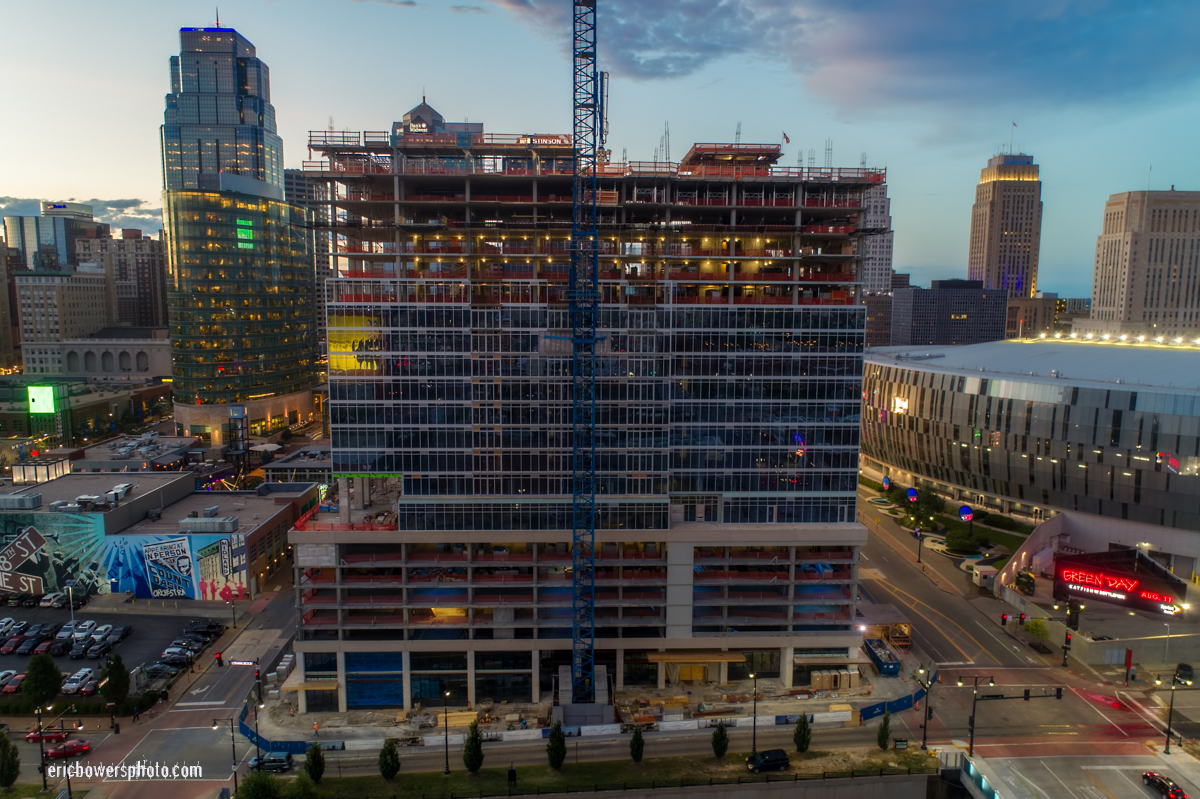 Two Light Tower Construction in Kansas City