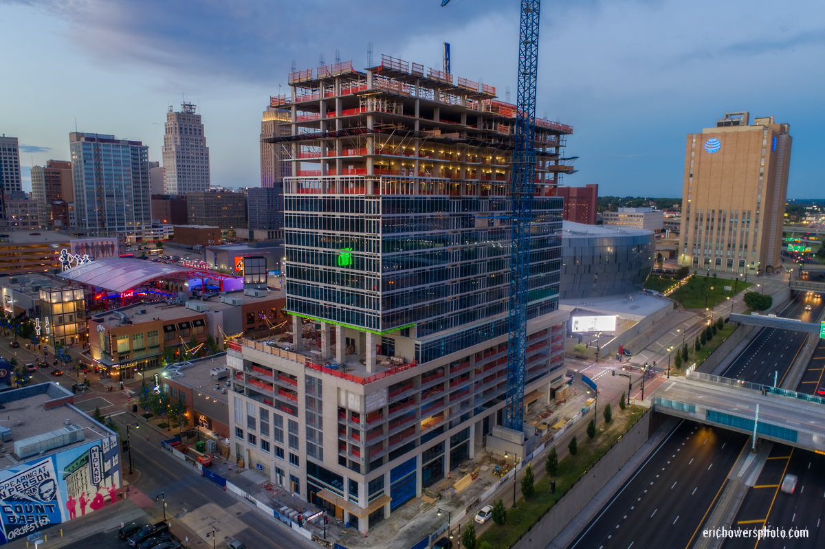 Two Light Tower Construction in Kansas City