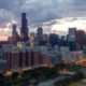 Chicago Loop Skyline Aerial Photo