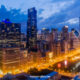 Chicago Loop Skyline Aerial Panoramic Pic