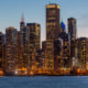 Chicago North Loop Skyscraper View from Navy Pier