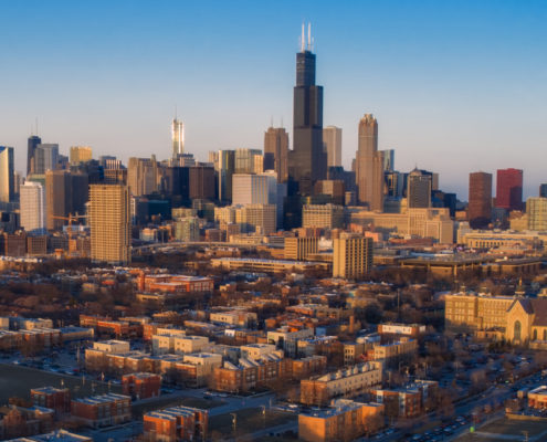 Chicago City Skyline Aerial Photos Pt 15