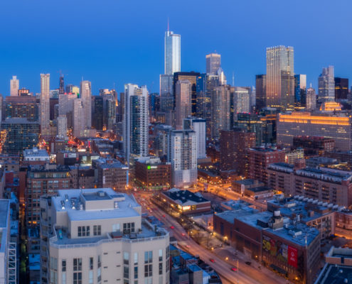 Chicago City Skyline Aerial Photos Pt 14