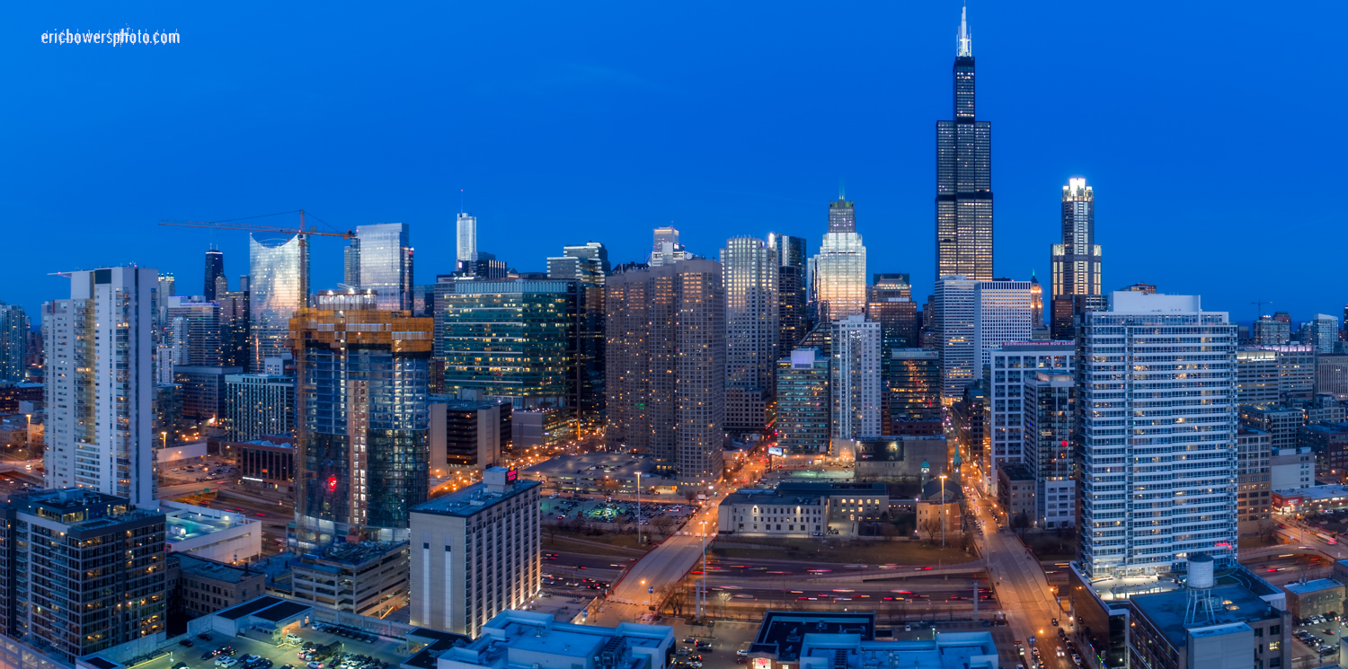 Chicago City Skyline Aerial Photos Pt 13
