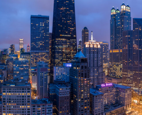 Chicago City Skyline Aerial Photos Pt 10