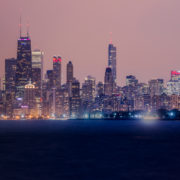 Chicago City Skyline at Night Pt 2