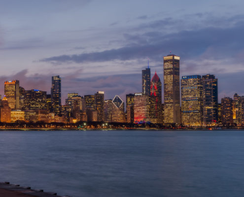 Chicago City Skyline Panoramic Photo Pt 1