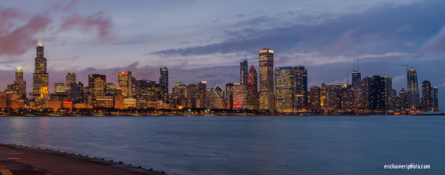 Chicago City Skyline Panoramic Photo Pt 1