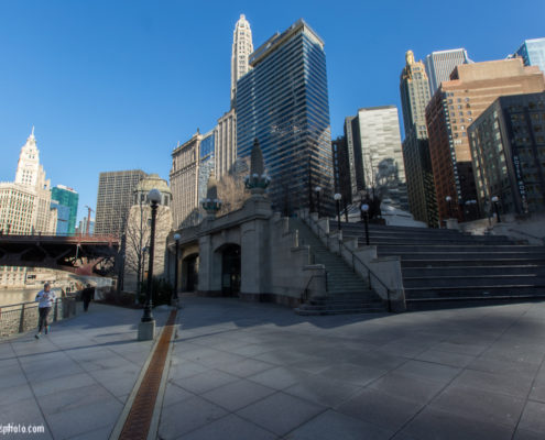 Chicago Riverwalk Near Michigan Avenue