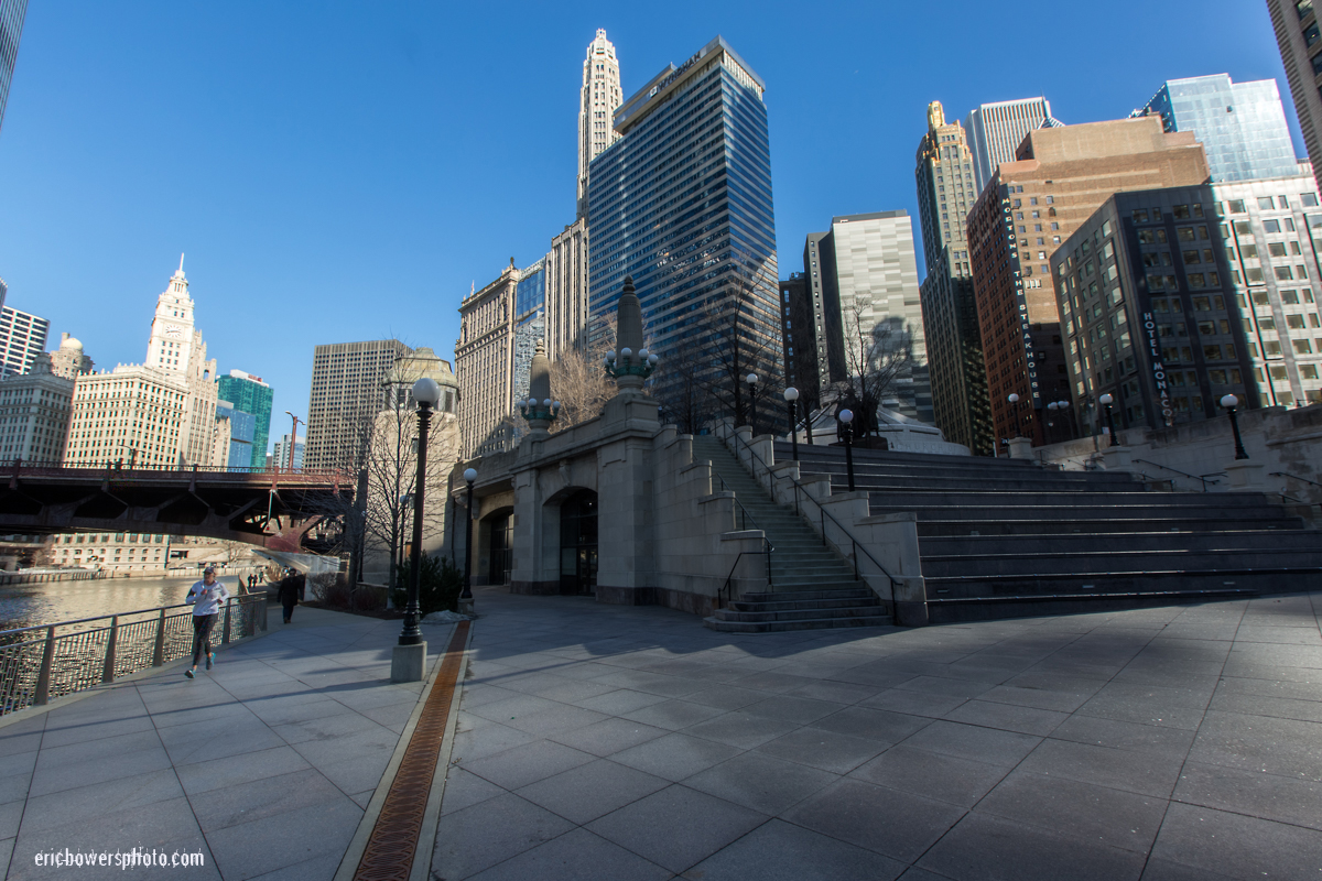 Chicago Riverwalk Near Michigan Avenue