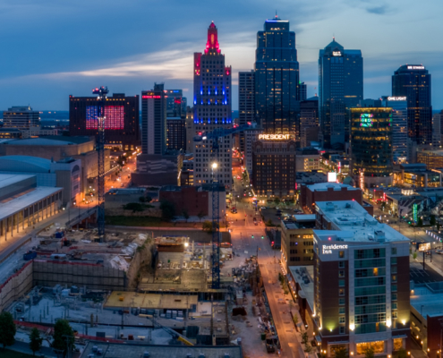 Kansas City Loews Convention Hotel Site Construction