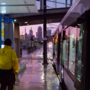 Downtown CID Worker at Union Station Streetcar Stop