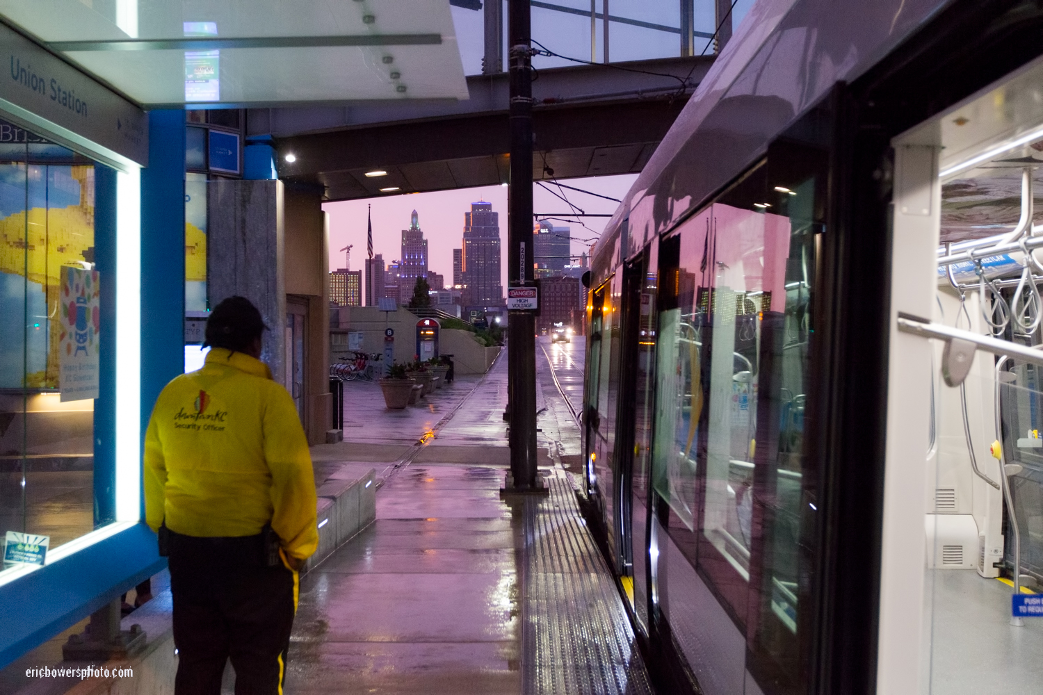 Downtown CID Worker at Union Station Streetcar Stop