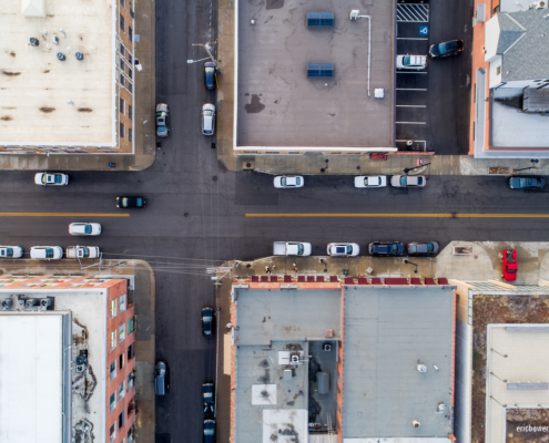 Kansas City Street Grid Aerial