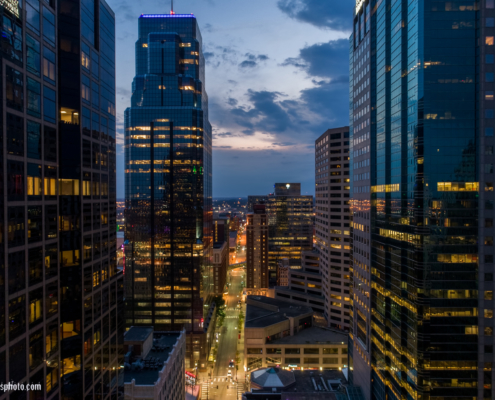 Kansas City Downtown Building Density From 11th & Grand