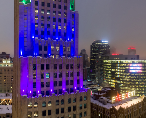 Kansas City Skyline Up Close with KCPL Building