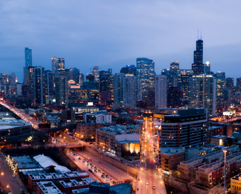 Chicago City Skyline Aerial Photos Pt 17