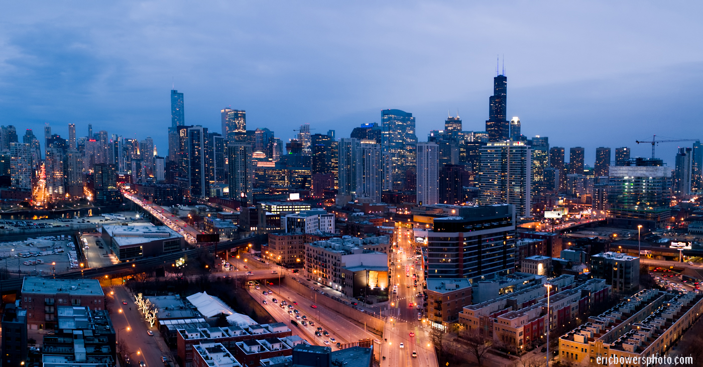 Chicago City Skyline Aerial Photos Pt 17