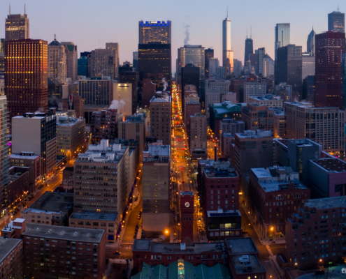 Chicago City Skyline Aerial Photos Pt 19