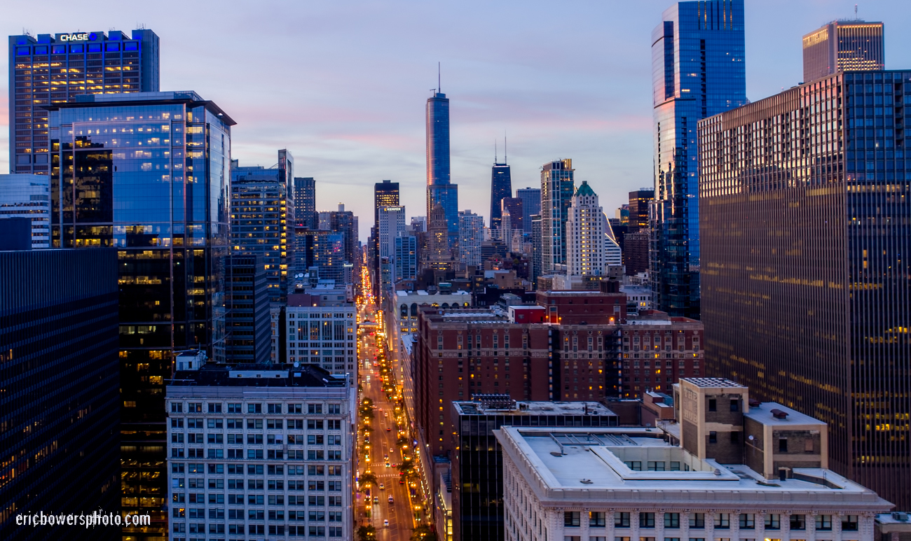 Chicago Aerial Above Pritzker Park