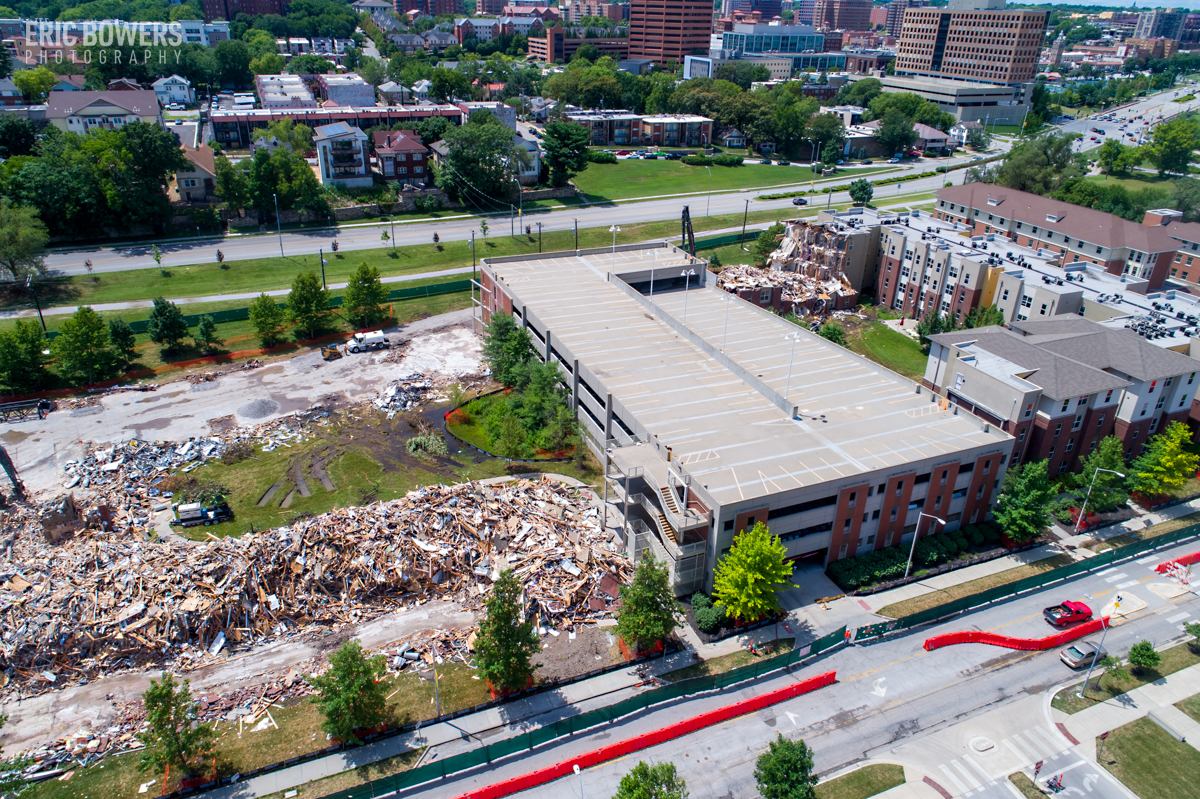 Demolition of UMKC Student Apartments