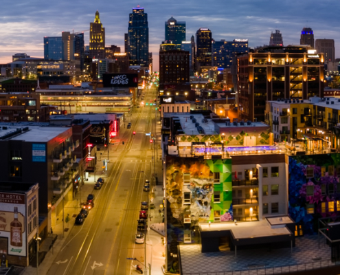 KCMO Crossroads District Aerial