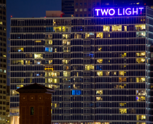 Two Light Tower Nightfall
