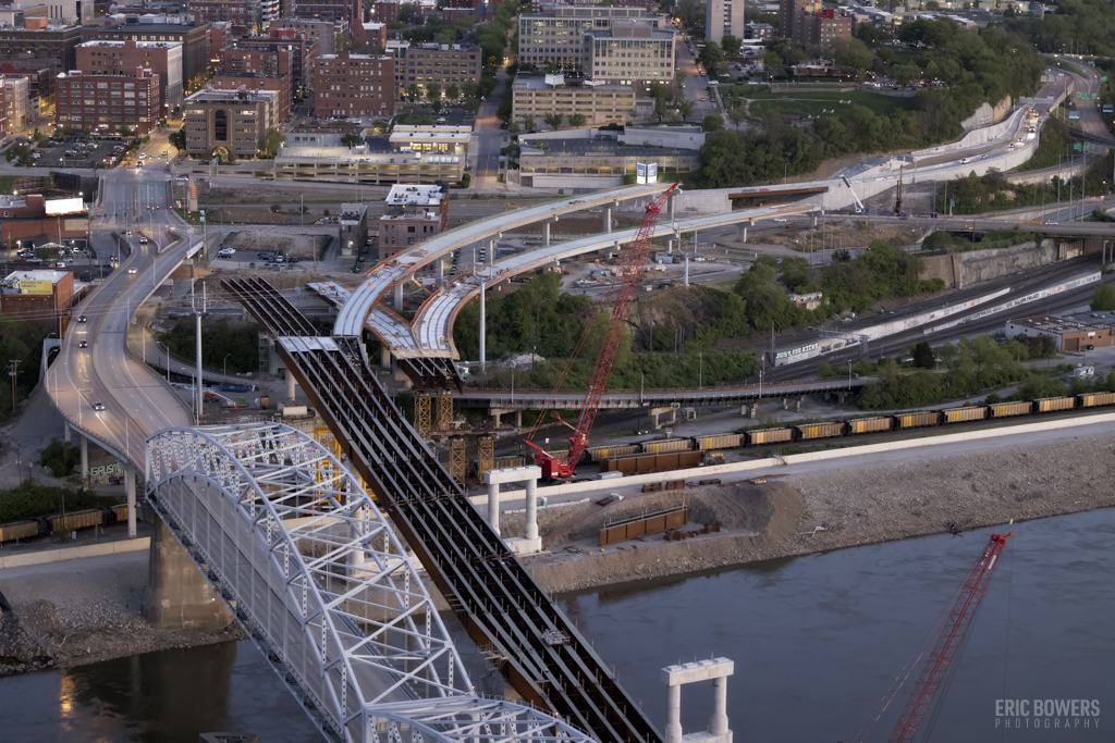 KC Broadway Bridge Replacement Aerial